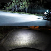 BA20D DC12V / 7.4W Motorcycle LED Headlight with 24LEDs SMD-3030 Lamp Beads